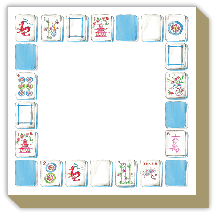 Notepad Mahjong Tiles Border
