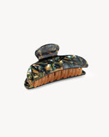 Midi Hair Clip Green Tortoise