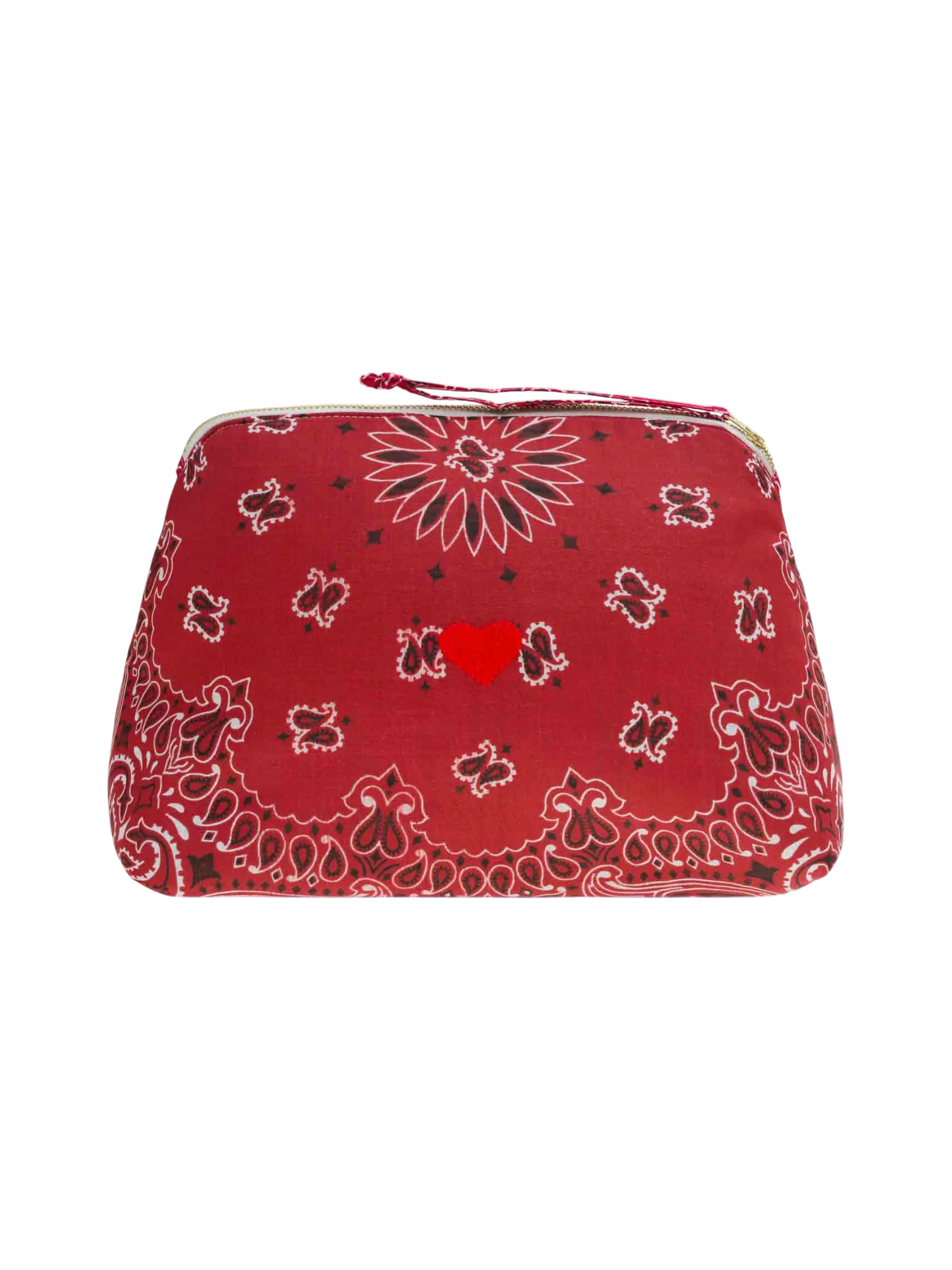 Vanity Bag Large Red with Heart