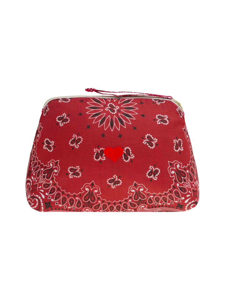 Vanity Bag Large Red with Heart
