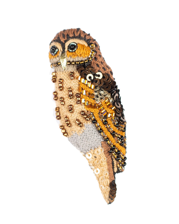 Brooch Barred Owl