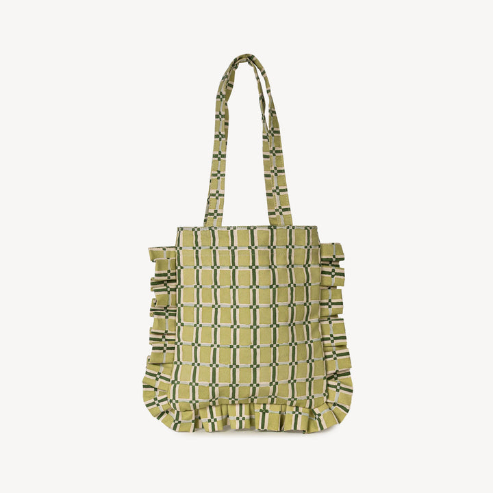 Moss Check Tote