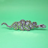 Snake Bookmark Dark Red