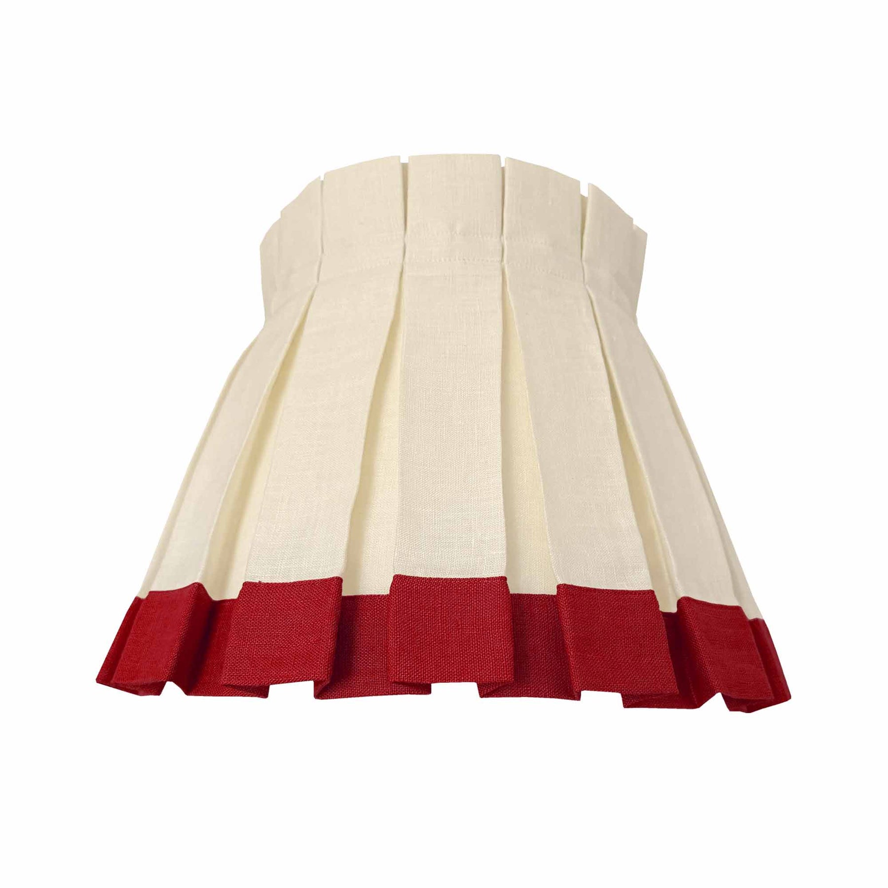 LAMPSHADE RED STRIPE 6"