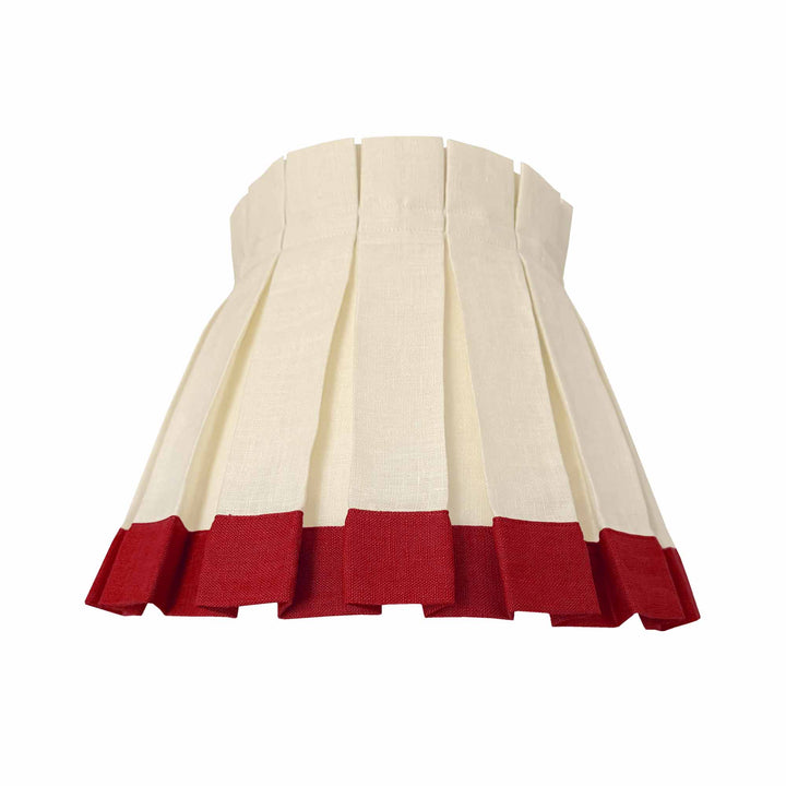 LAMPSHADE RED STRIPE 6"