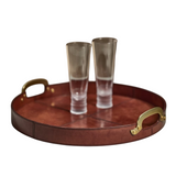 Aspen Leather Tray Small