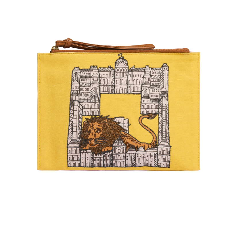 Pouch Lion Yellow