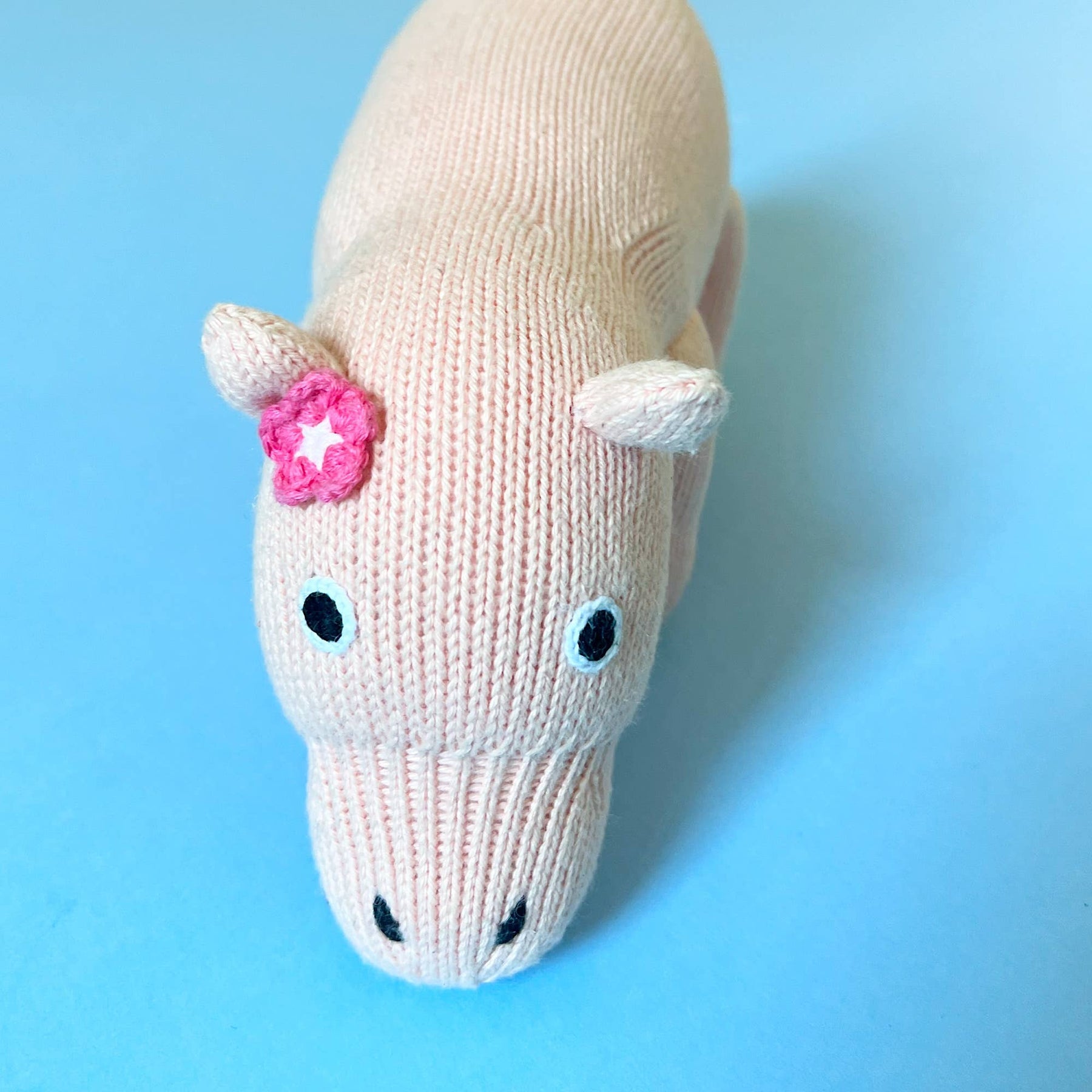 Stuffed Hippo White Toy