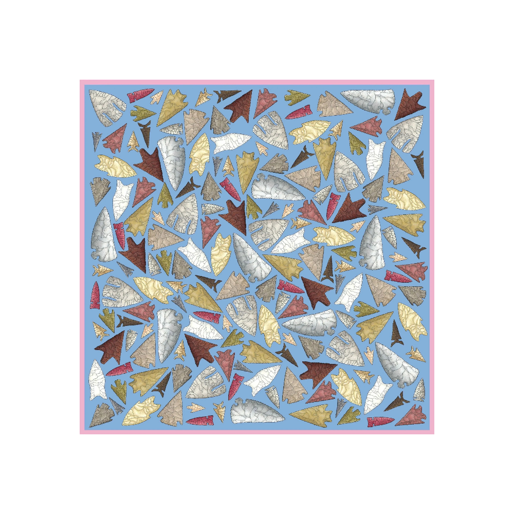 Kerr Chief Silk Scarf Texas Cache Andice