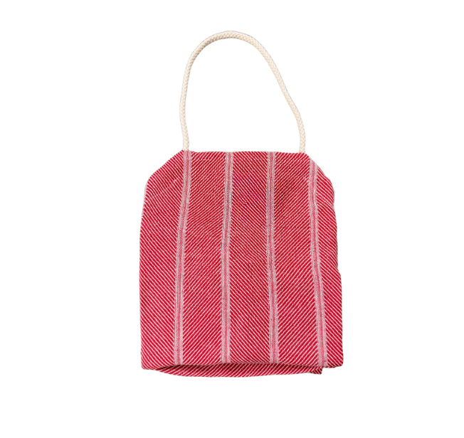 Embroidered Apron Twill Red