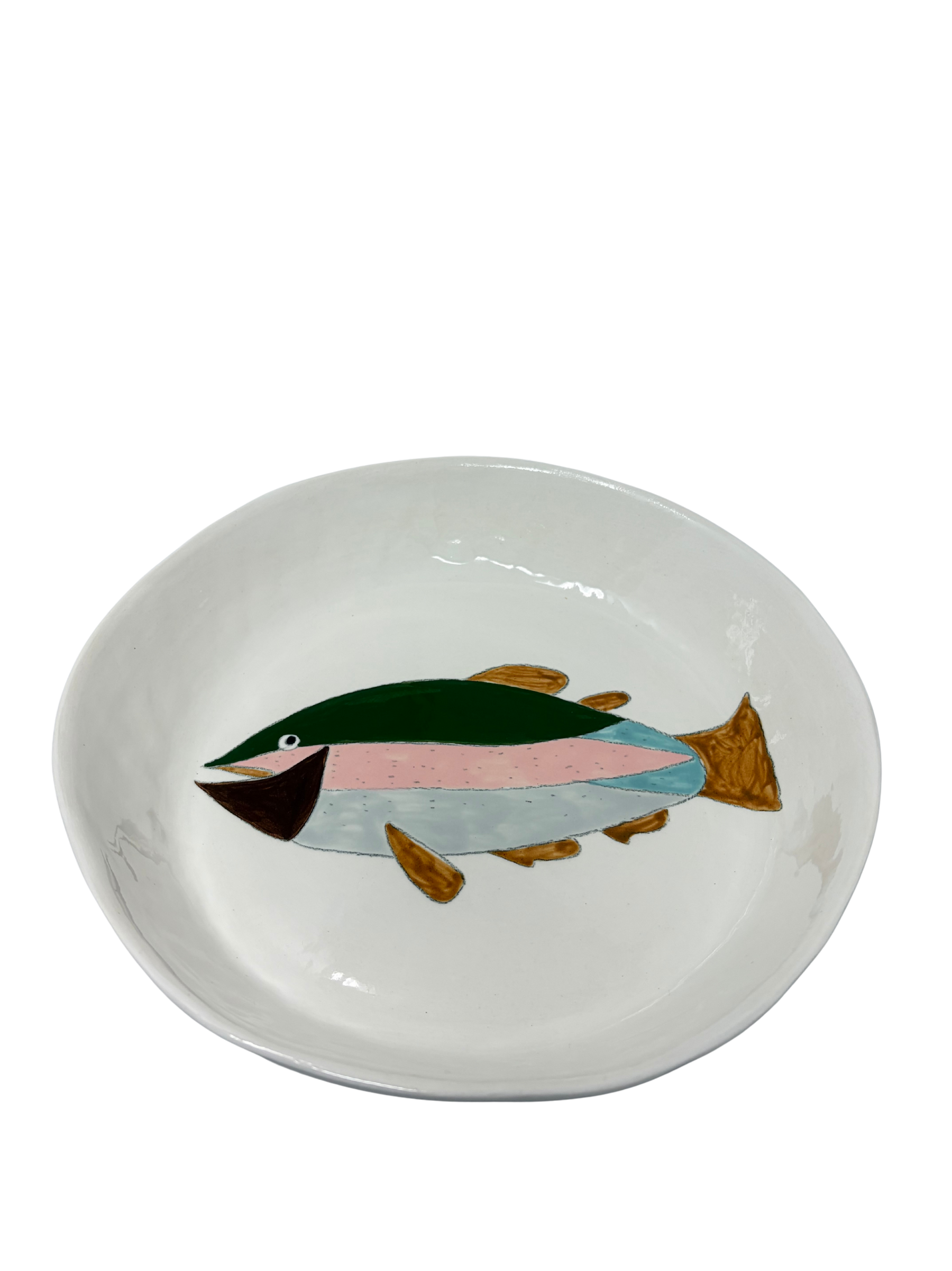Large Round Platter Fish 1