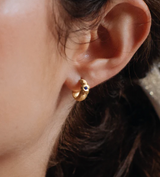 Lavender Hoops Earrings
