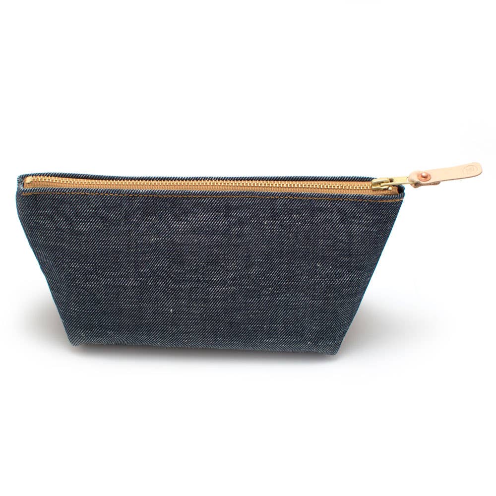 Japanese Denim Travel Clutch