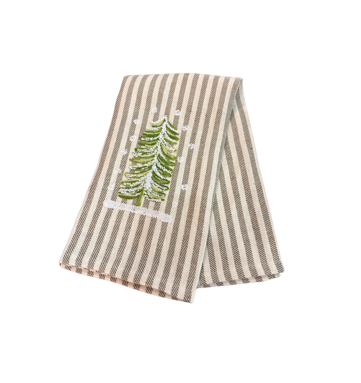 Embroidered Kitchen Towel Snow Fir