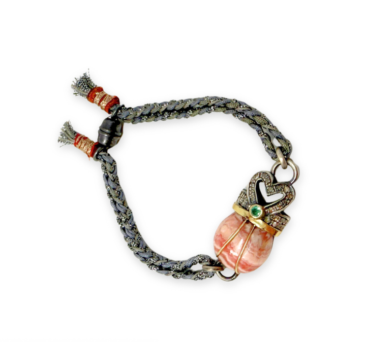 Rhodochrosite Scarab Bracelet