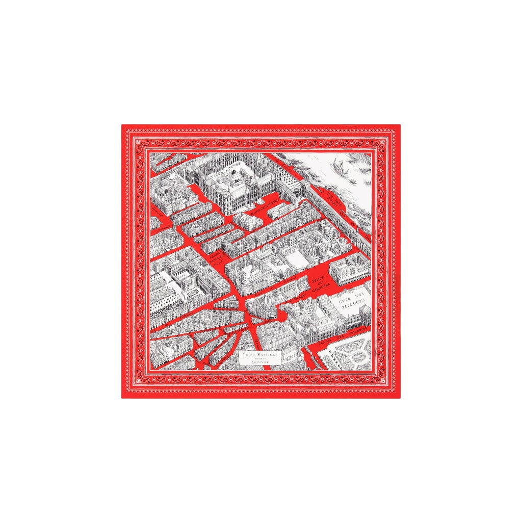 Scarf Louvre Red