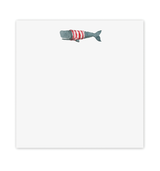Stripey Frankie the Whale Chunky Notepad: 6x6