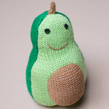 Knitted Avocado Rattle Toy