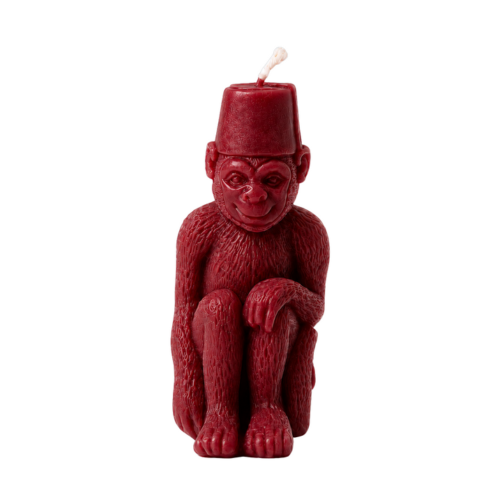 Monkey with a Fez Beeswax Candle: Bittersweet