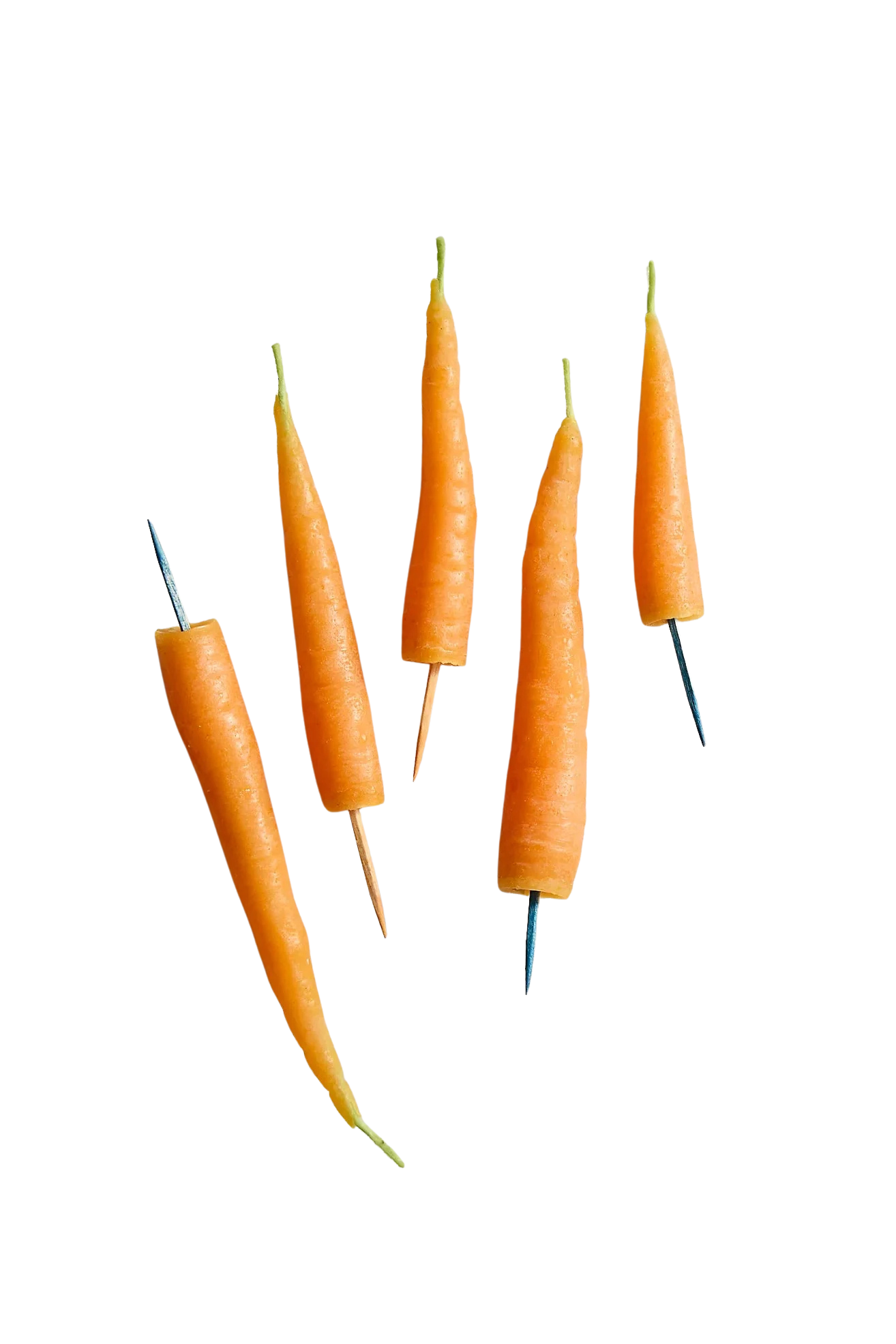 Carrot Birthday Beeswax Candles