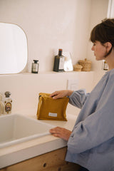 Saffron Yellow Cube Bag