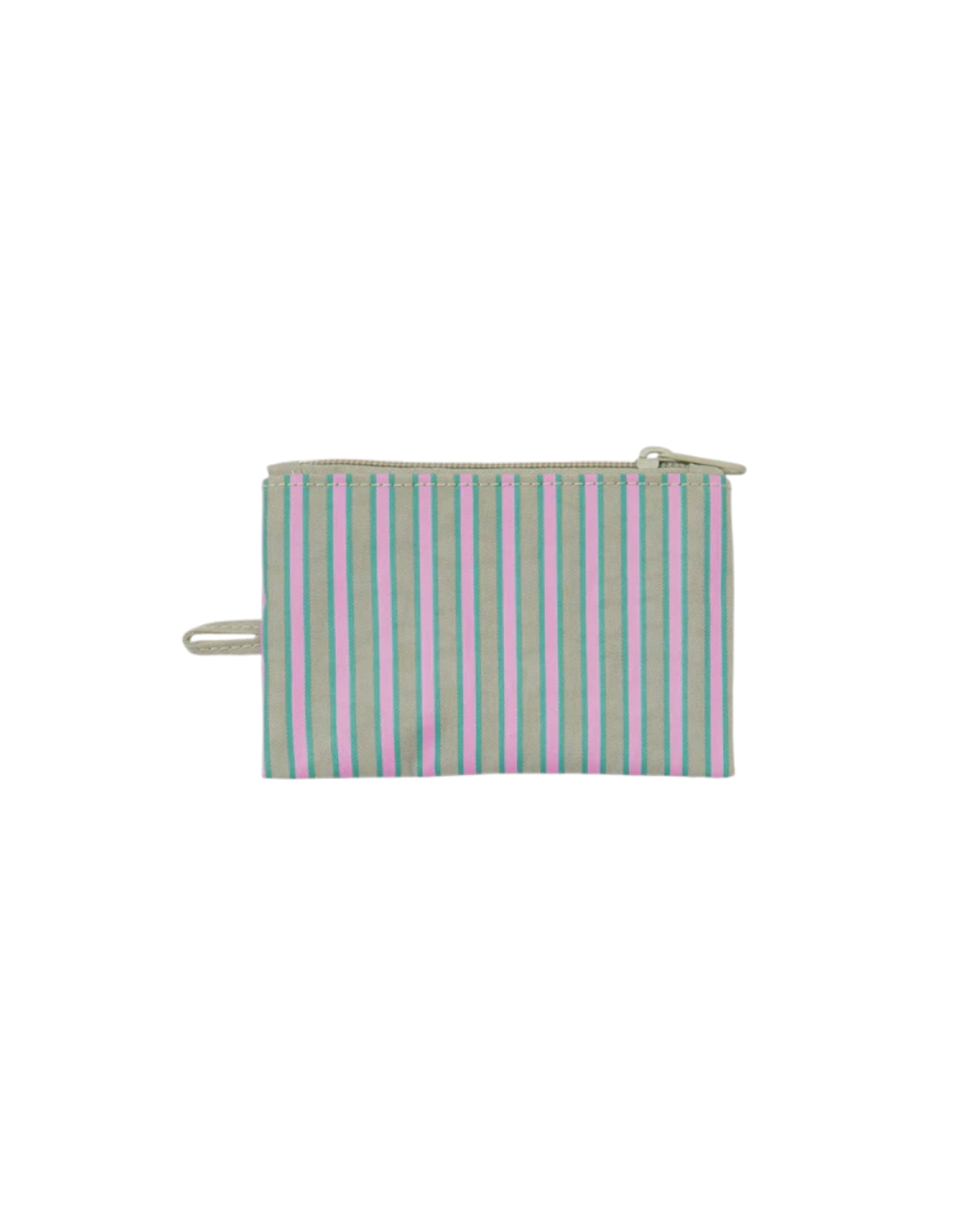 Flat Pouch Stripes in Pink Stripe