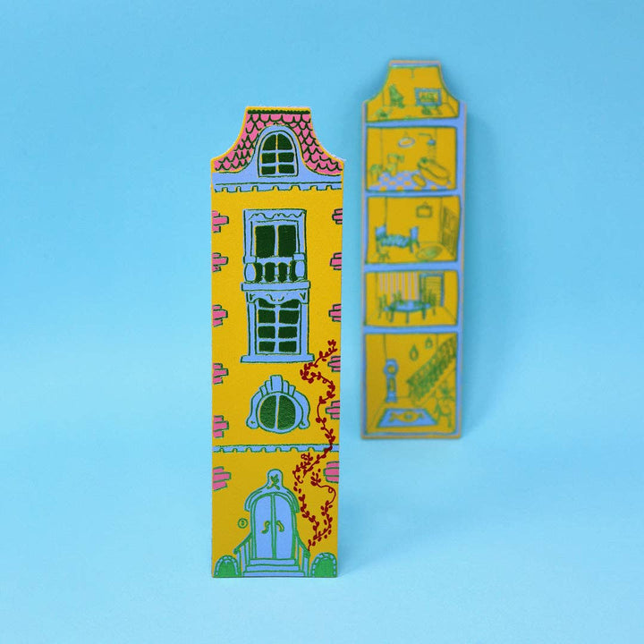 Dolls House Bookmark Yellow