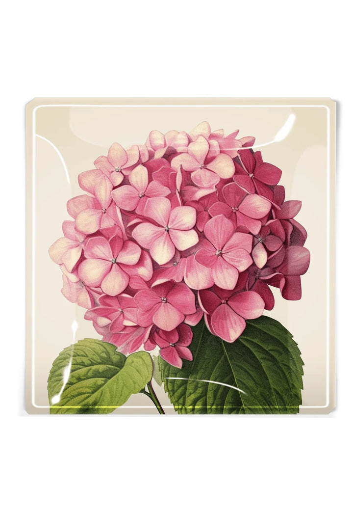 Decoupage Tray Pink Hydrangea