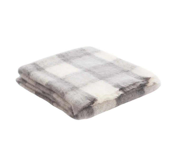 Throw Plaid Grey