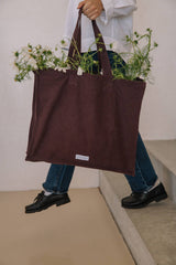 Eggplant Purple Canvas Tote