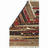 Red and Brown Pastures Kilim Rug