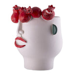 Face Vase Medium Pomegranates