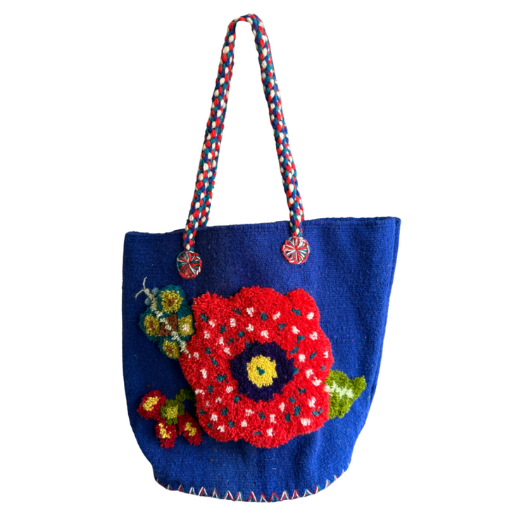 Flower Blue Fonce Bag