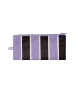 Flat Pouch Stripes in Purple Stripe
