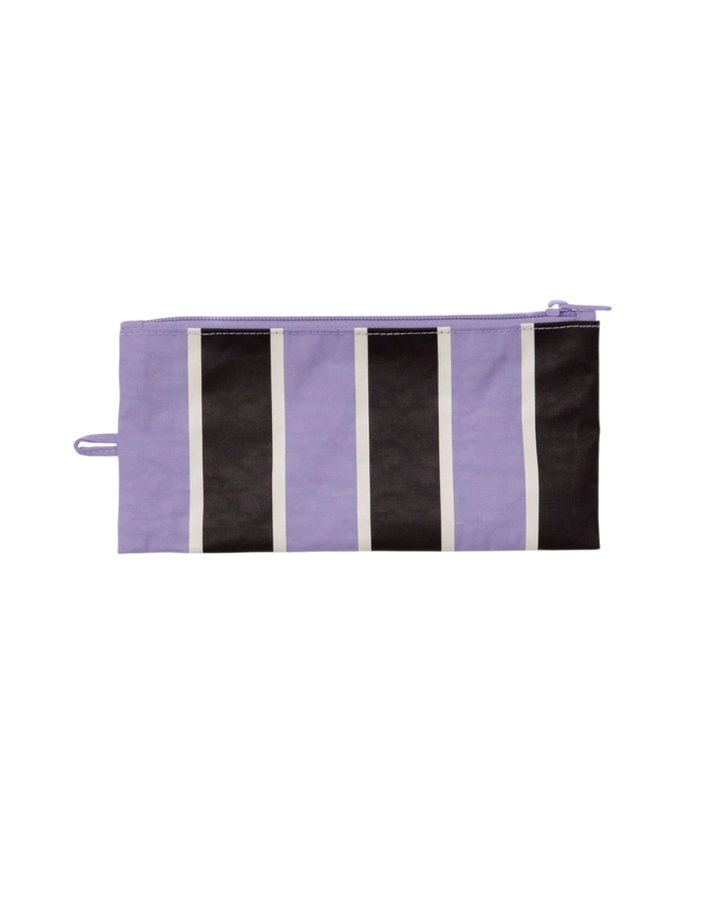 Flat Pouch Stripes in Purple Stripe