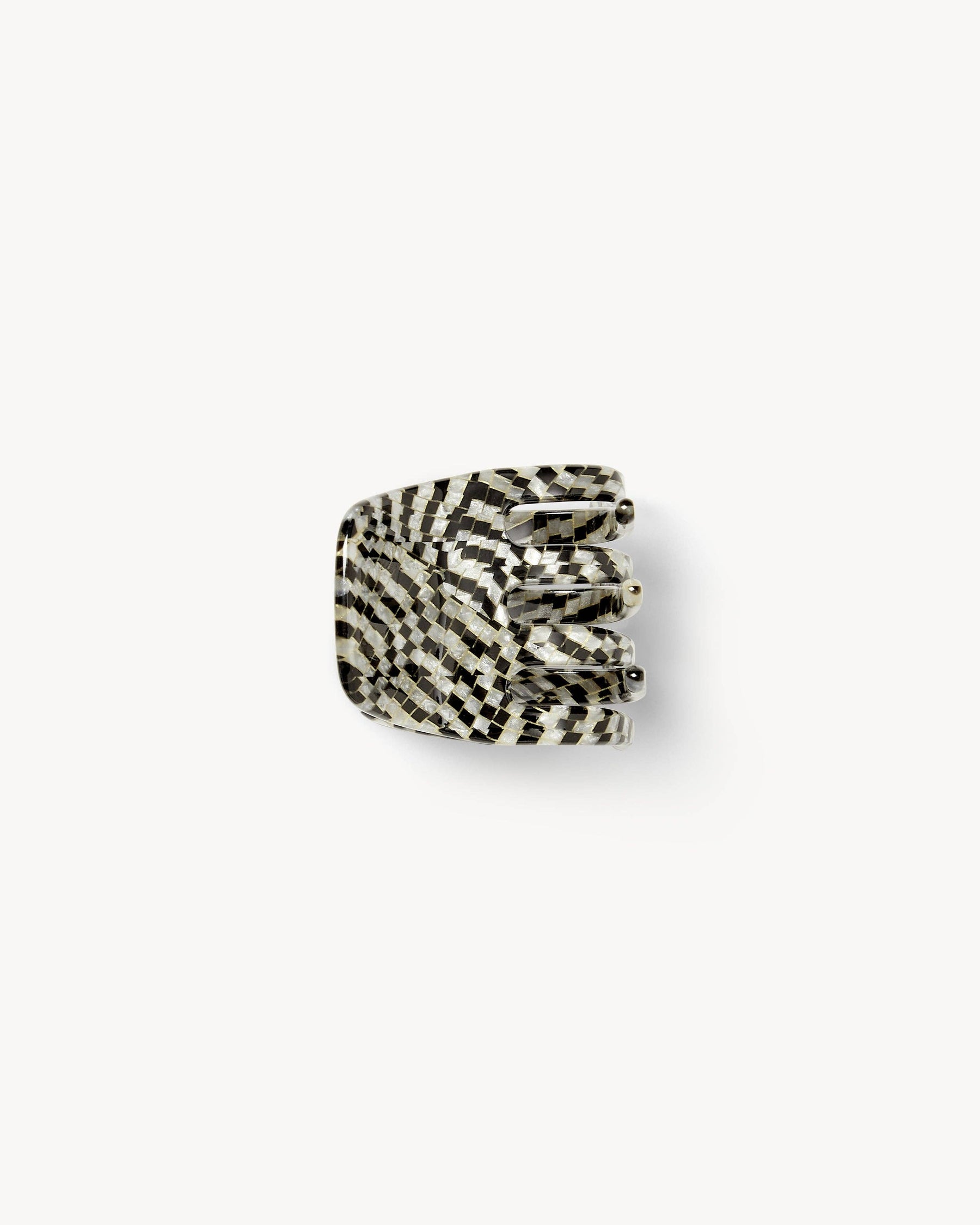Mini Hair Clip Perle Noir