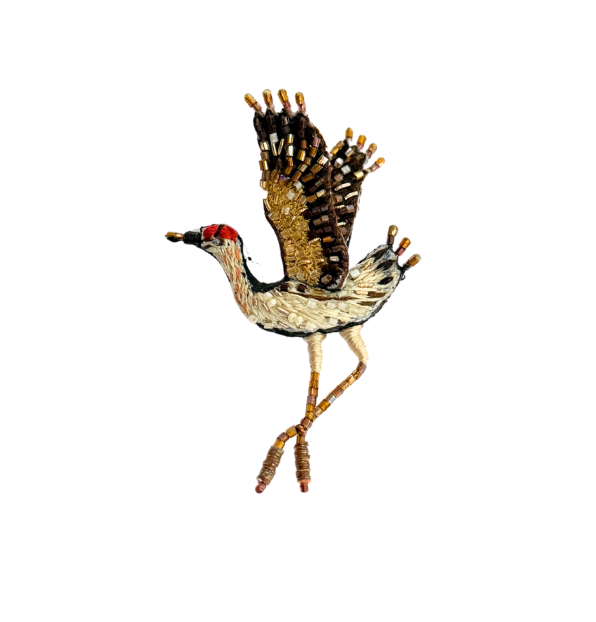 Brooch Whooping Crane