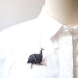 Brooch Guinea Fowl