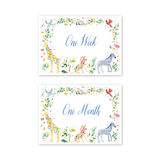 Baby Milestone Cards Animal Fete