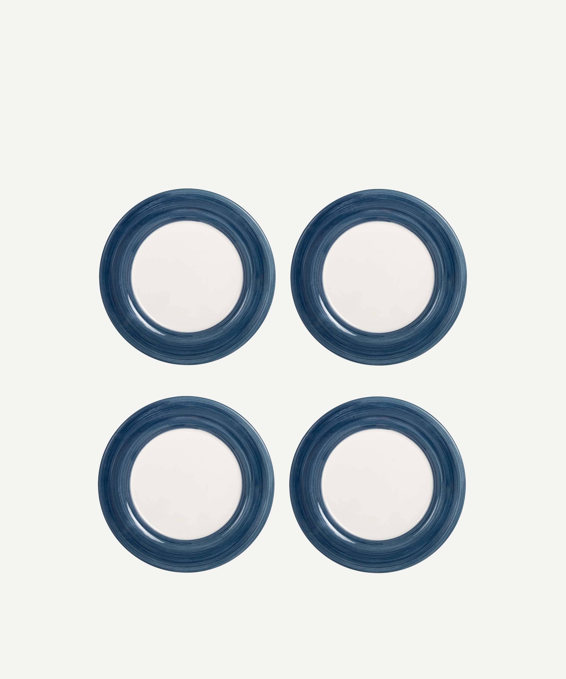 Blue Dinner Plate Set 4