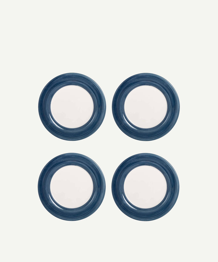 Blue Dinner Plate Set 4