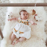 Knitted Spring Baby Pig Rattle Toy
