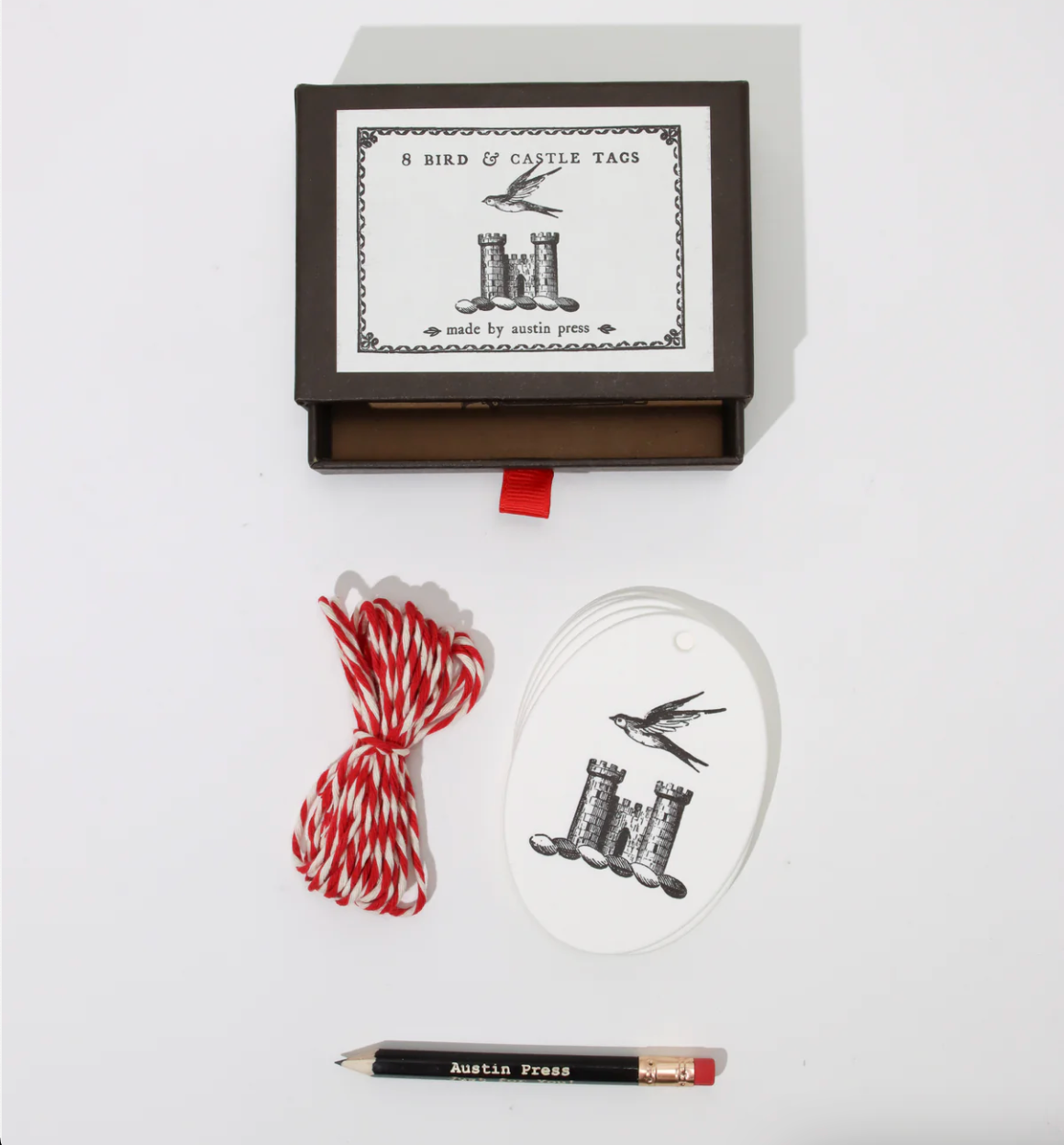Castle & Bird Tag Set