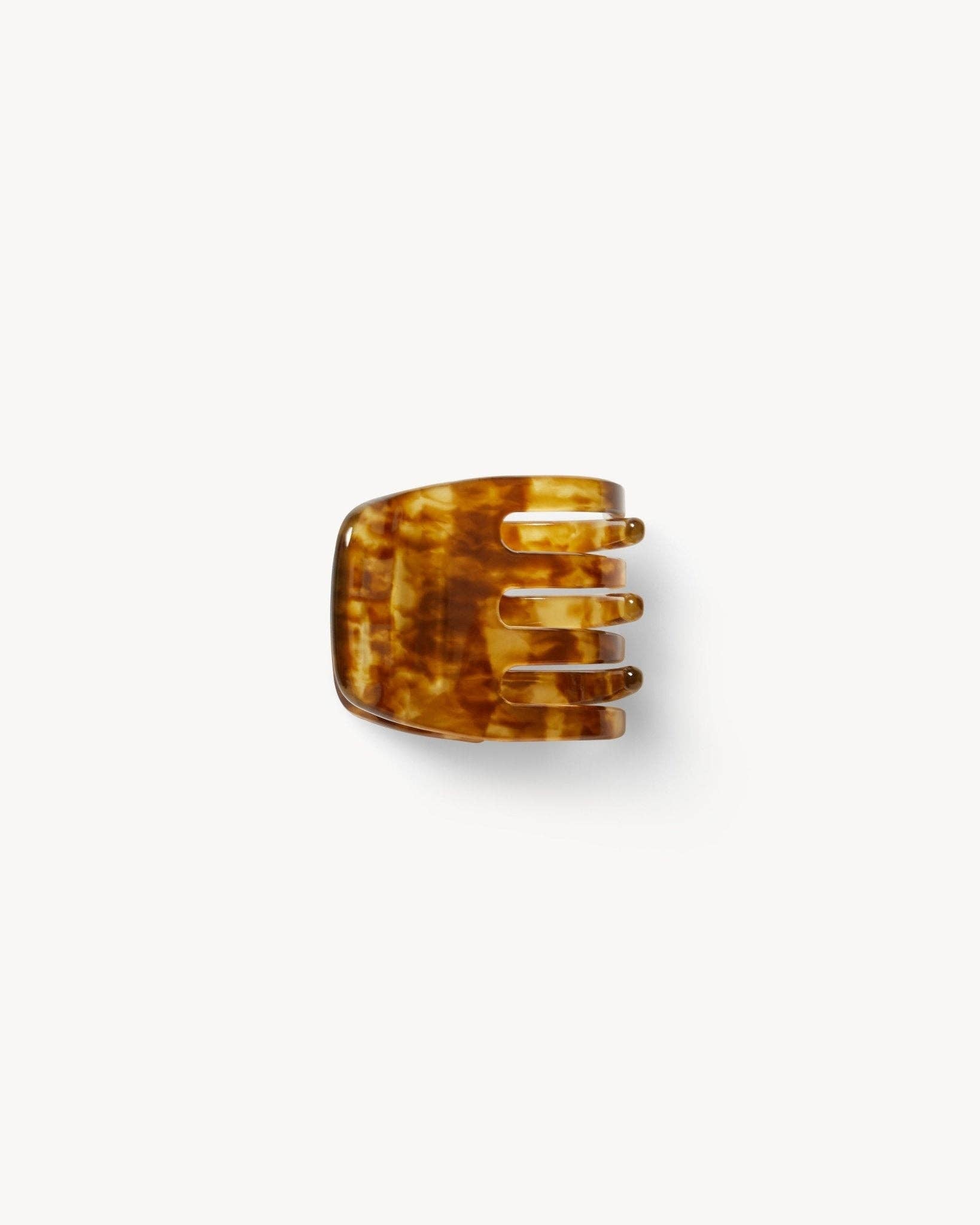 Mini Hair Clip Modern Walnut