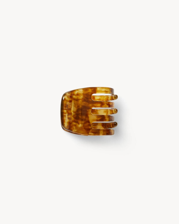Mini Hair Clip Modern Walnut