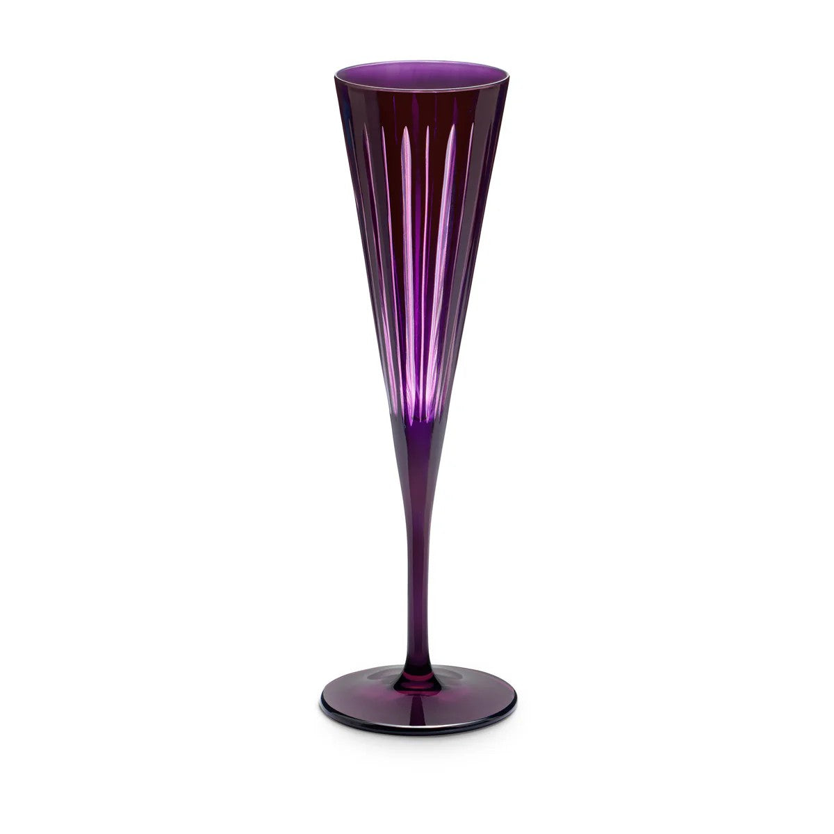 Prism Purple Champagne Flute Set 4