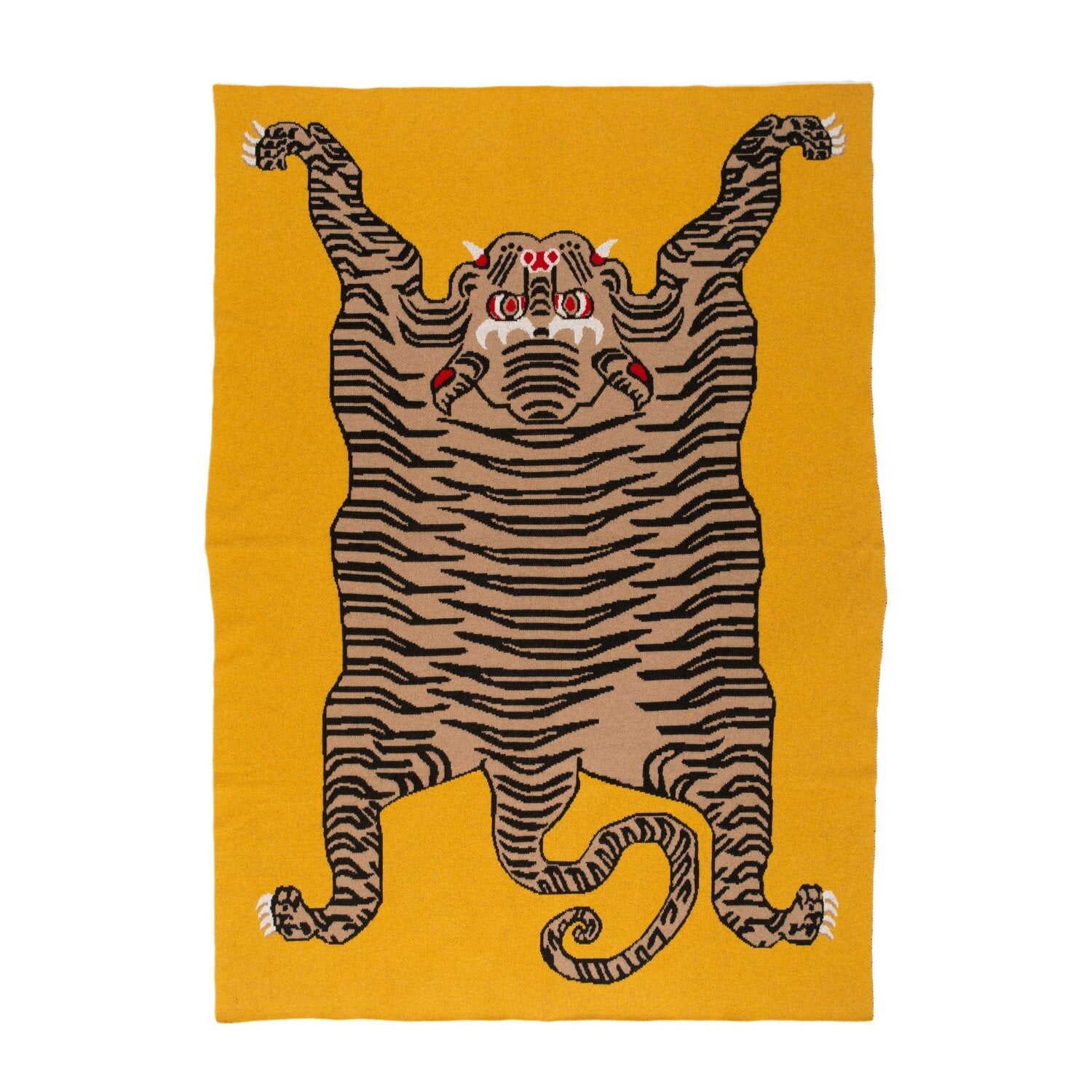 Tiger Rug Mustard Throw