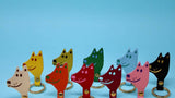 Key Chain Dog Acid Green