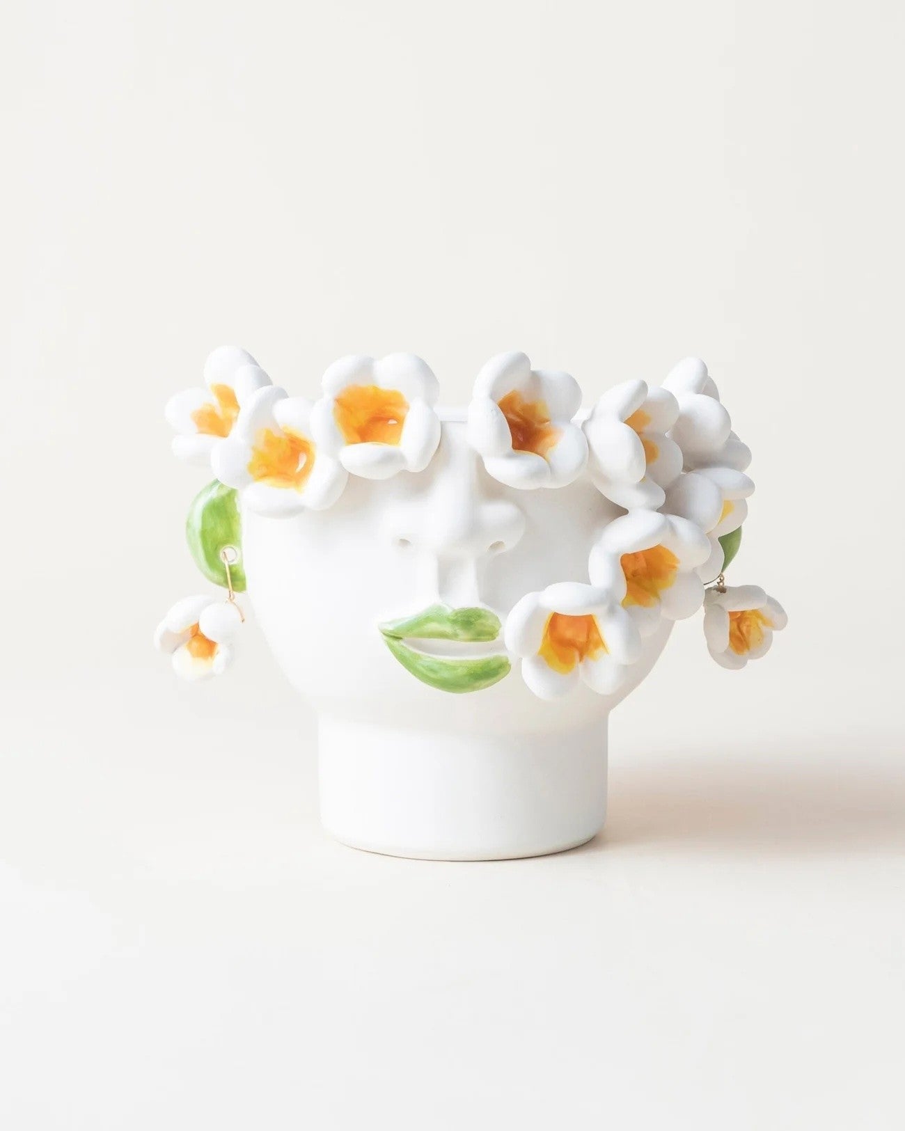 Face Vase Small Frangipani