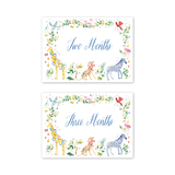 Baby Milestone Cards Animal Fete